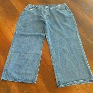 Women's Denim Wide Leg Jeans 4X